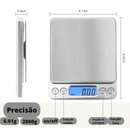 Balança Digital de Alta Precisão 0,1g a 2kg Profissional