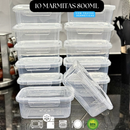 Kit 10 Marmitas Potes 800ml com Travas Laterais BPA Free