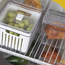 Kit 3 Organizadores de Geladeira com Cesto 6,8L + 3,8L + 2,8L — Plastutti