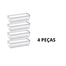 Kit 4 Organizadores Acrílico Multiuso para Gavetas e Armários — Plastutti