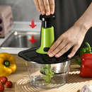 Processador de Alimentos Manual 1,5L com 3 Lâminas Mixer e Trava de Segurança