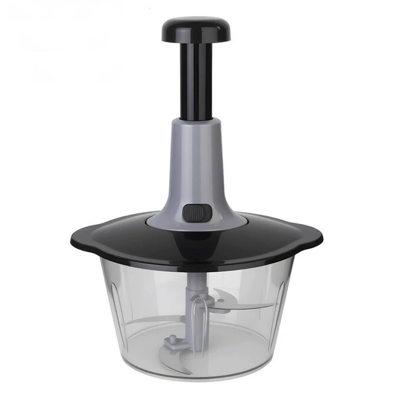 Processador de Alimentos Manual 1,5L com 3 Lâminas Mixer e Trava de Segurança