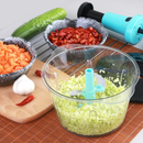 Processador de Alimentos Manual 1,5L com 3 Lâminas Mixer e Trava de Segurança
