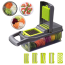 Fatiador Profissional Aço Inox 16 em 1 — Fatiador Cortador Ralador de Alimentos