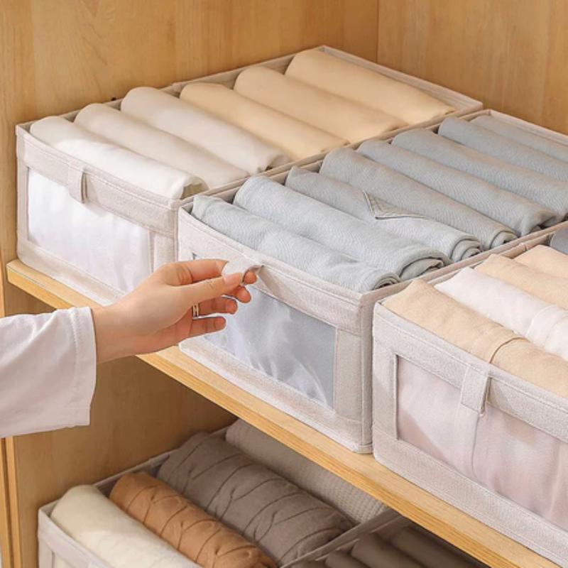 Organizador de Guarda-Roupa Dobrável para Roupas e Calças Grande