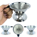 Filtro de Café 103 Inox — Coador Grande Sem Papel Mazzal