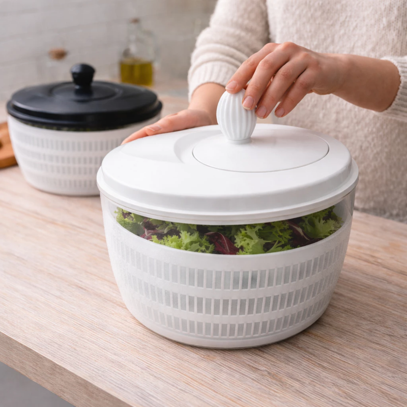 Centrífuga de Salada Secador de Verduras Manual 4 Litros